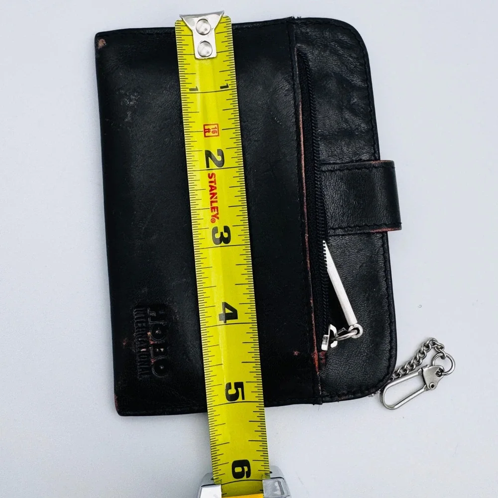 HOBO International Brown Leather Euro Slide‎ Card Holder Wallet Coin Purse